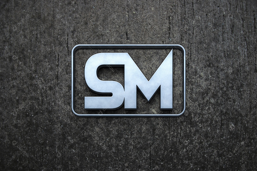 Modelo de Logo Mockup PSD Editável