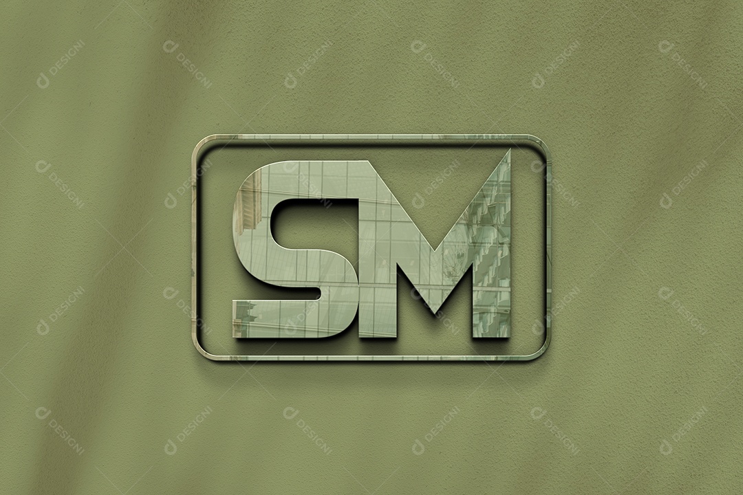 Modelo de Logo Mockup PSD Editável