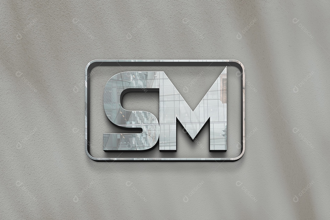 Modelo de Logo Mockup PSD Editável