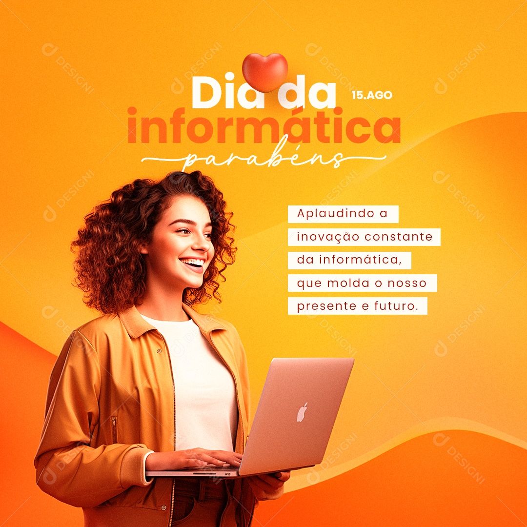 Dia Da Informática Aplaudindo a Inovação Constante Social Media PSD Editável