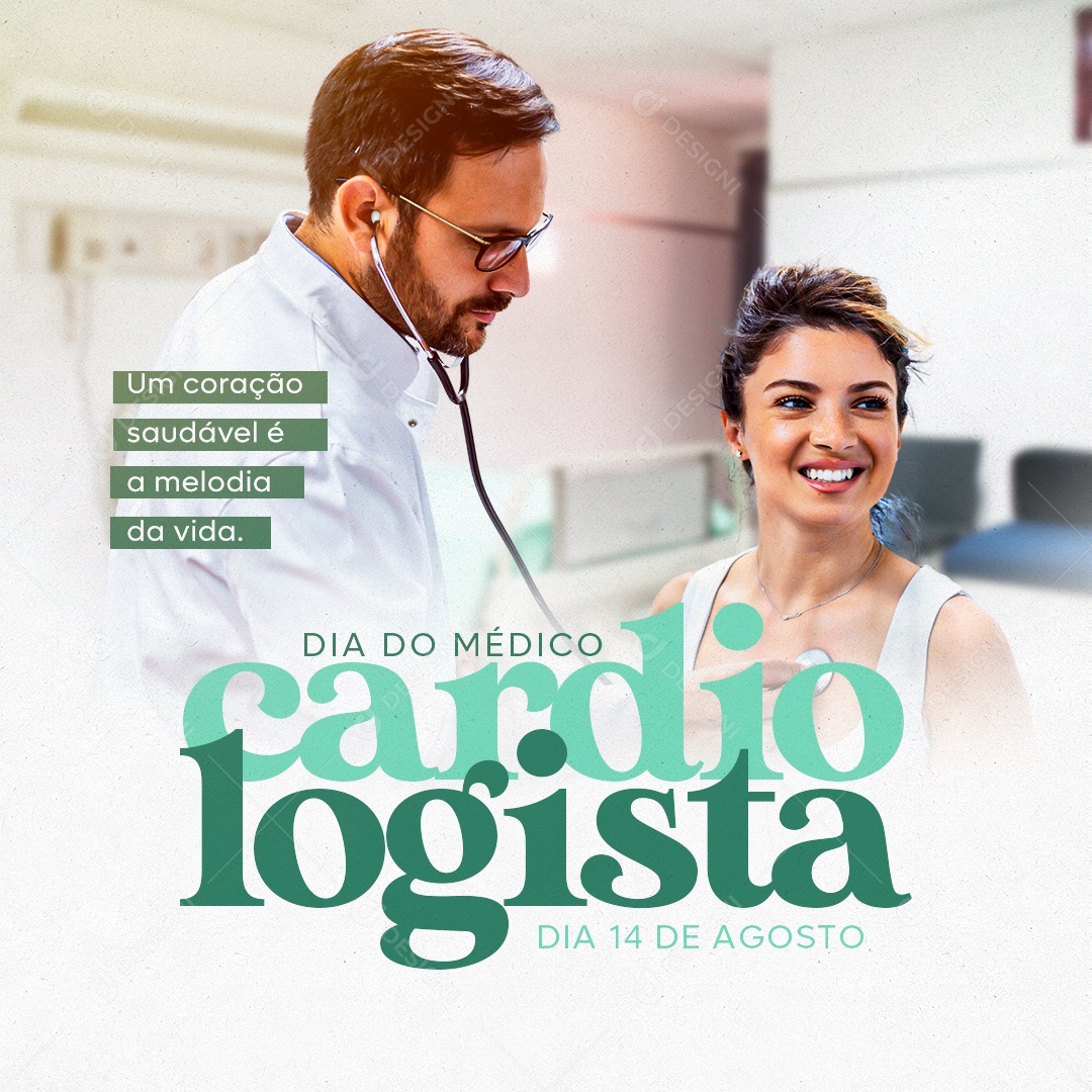 Dia Do Cardiologista Social Media PSD Editável