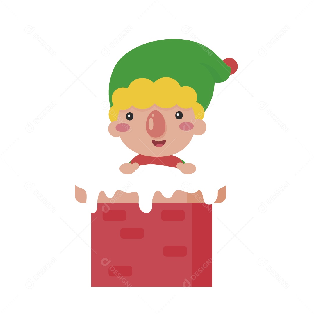 Duende de Natal Ilustração Vetor EPS
