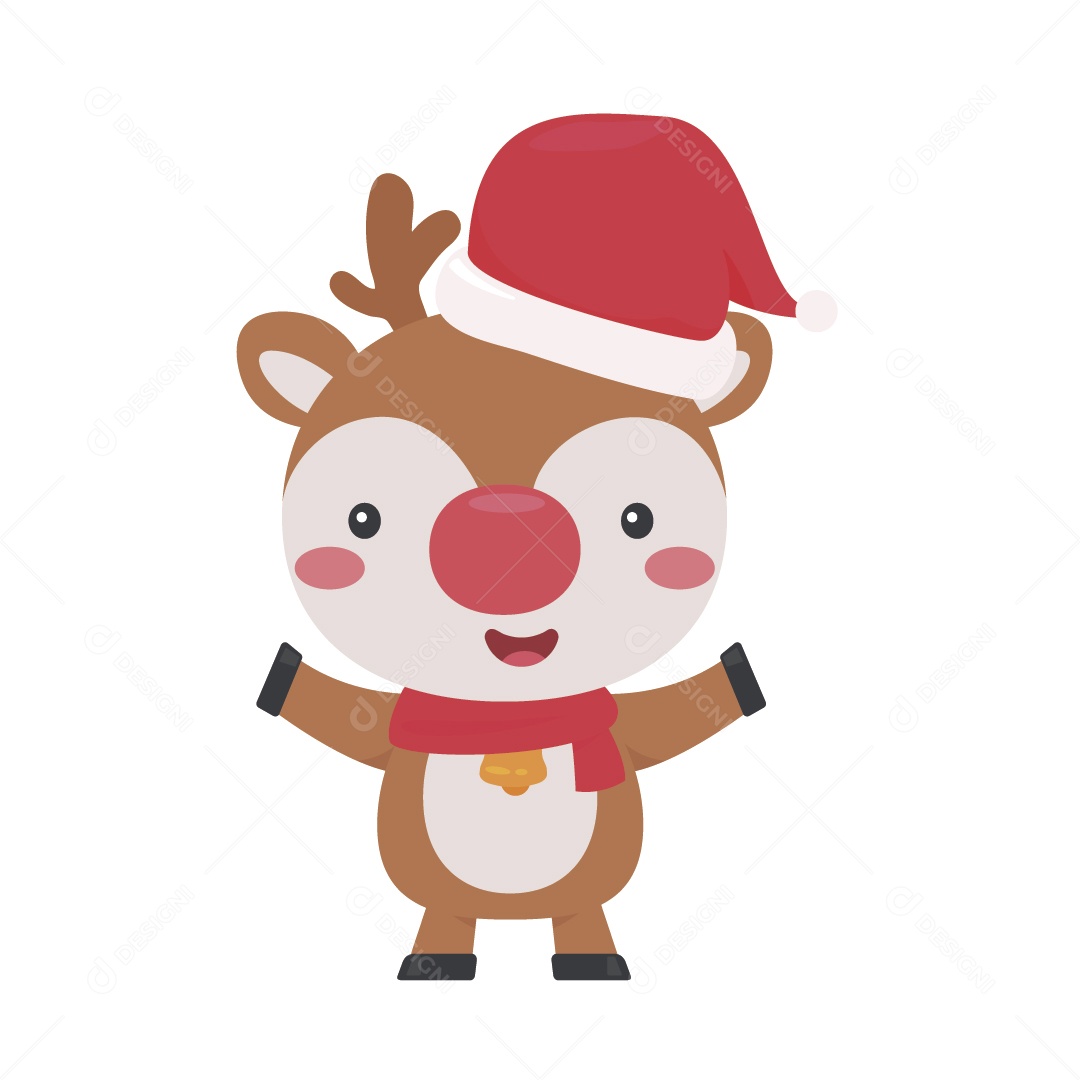 Cervo de Natal Ilustração Vetor EPS