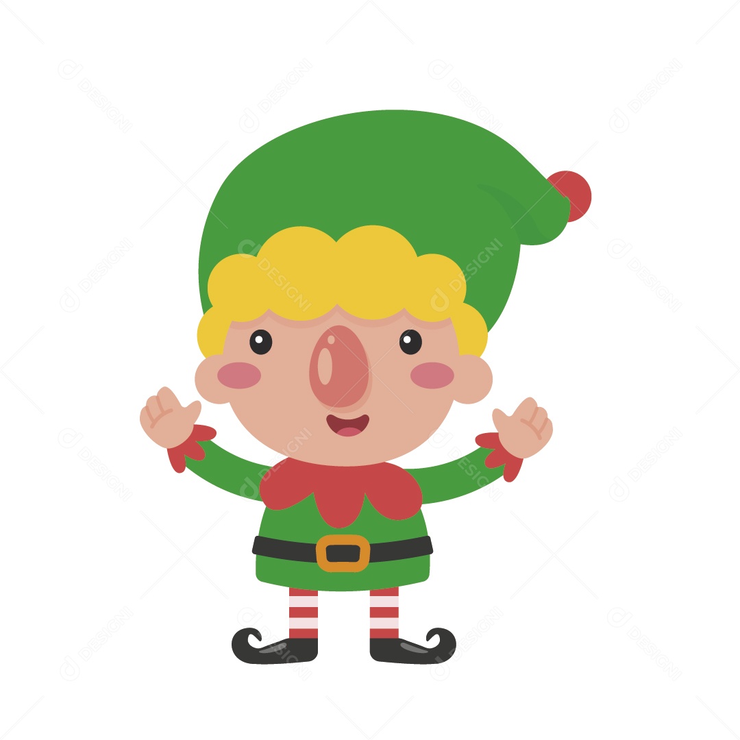 Duende de Natal Ilustração Vetor EPS