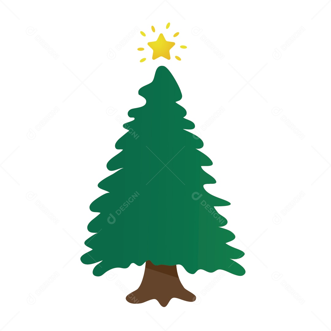 Arvore de Natal Ilustração Vetor EPS