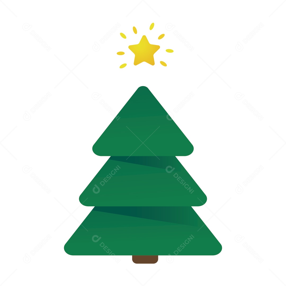 Arvore de Natal Ilustração Vetor EPS