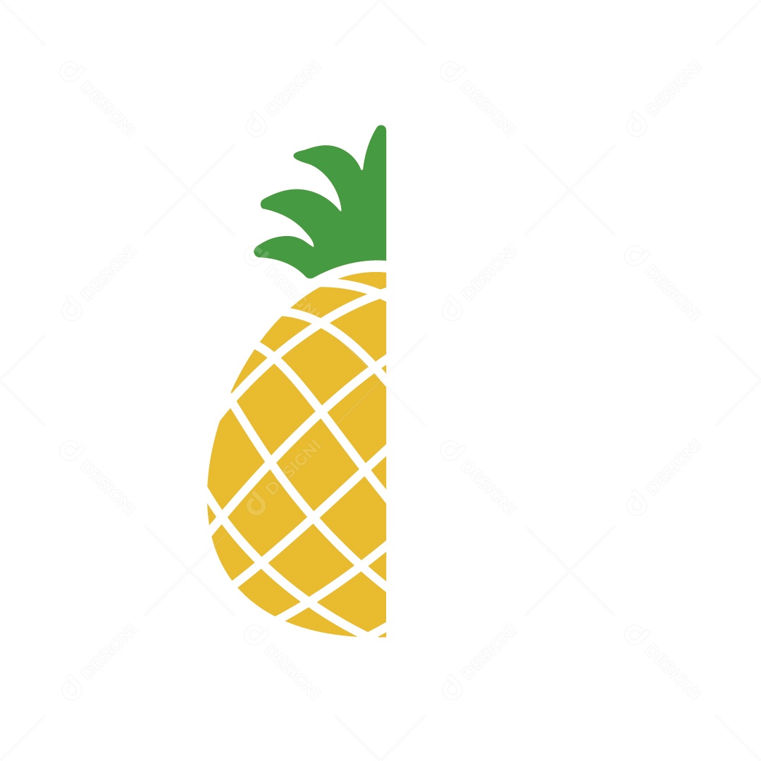 Abacaxi Ilustração Vetor EPS