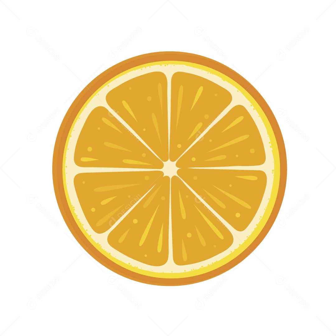 Laranja Cortado Ilustração Vetor EPS