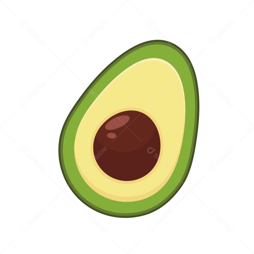 Abacate Ilustração Vetor EPS