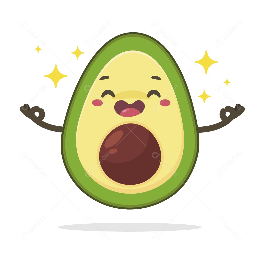 Abacate Ilustração Vetor EPS