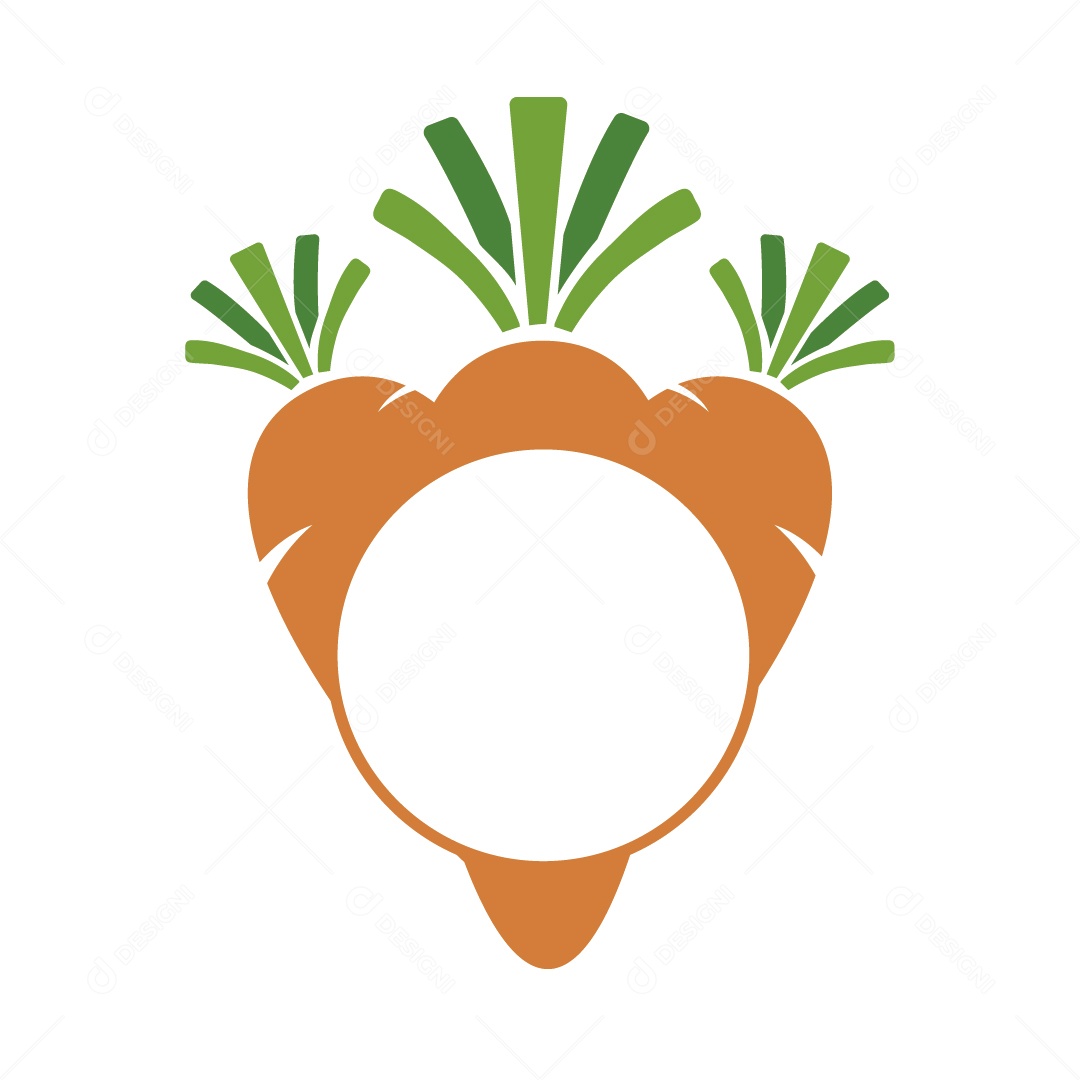 Cenouras Plantadas Ilustração Vetor EPS