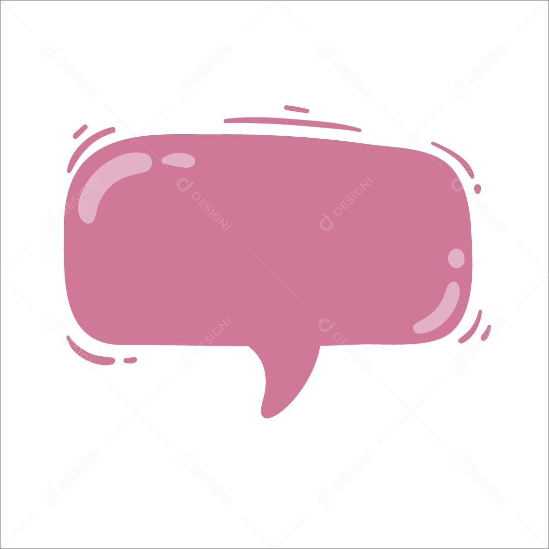Caixa De Texto Rosa Ilustração Vetor EPS