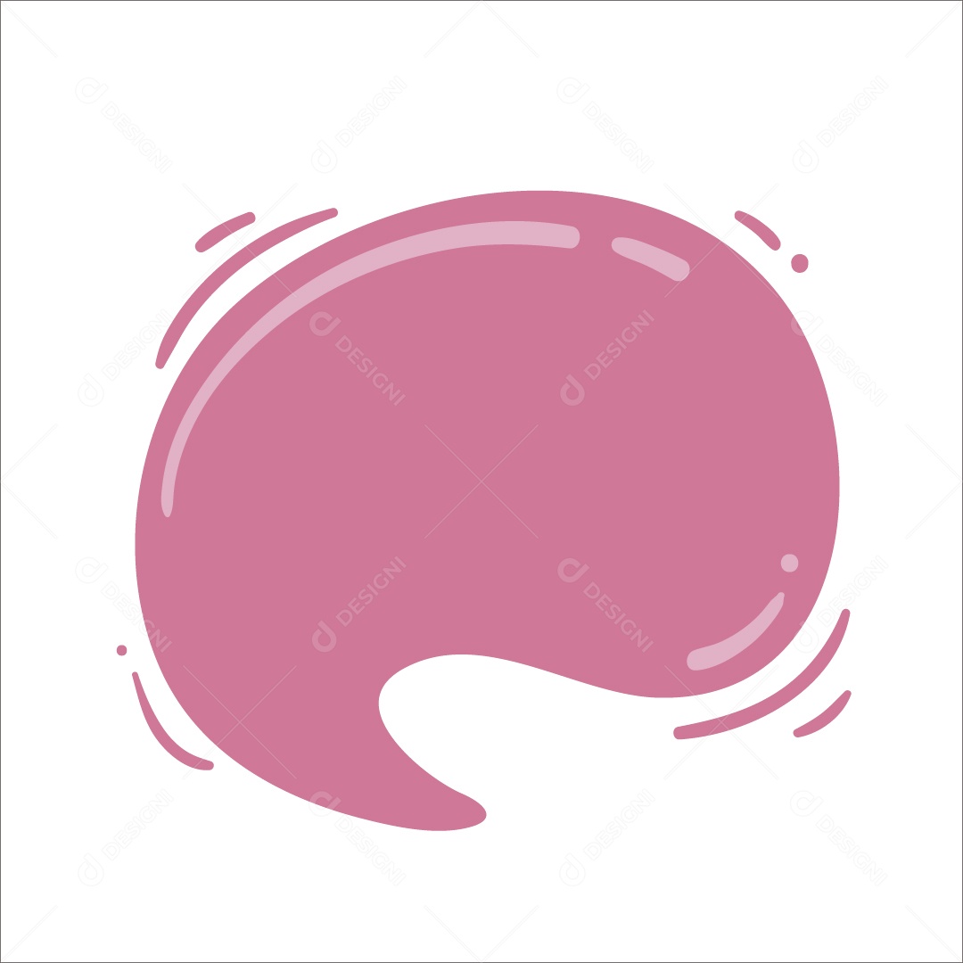 Caixa De Texto Rosa Ilustração Vetor EPS