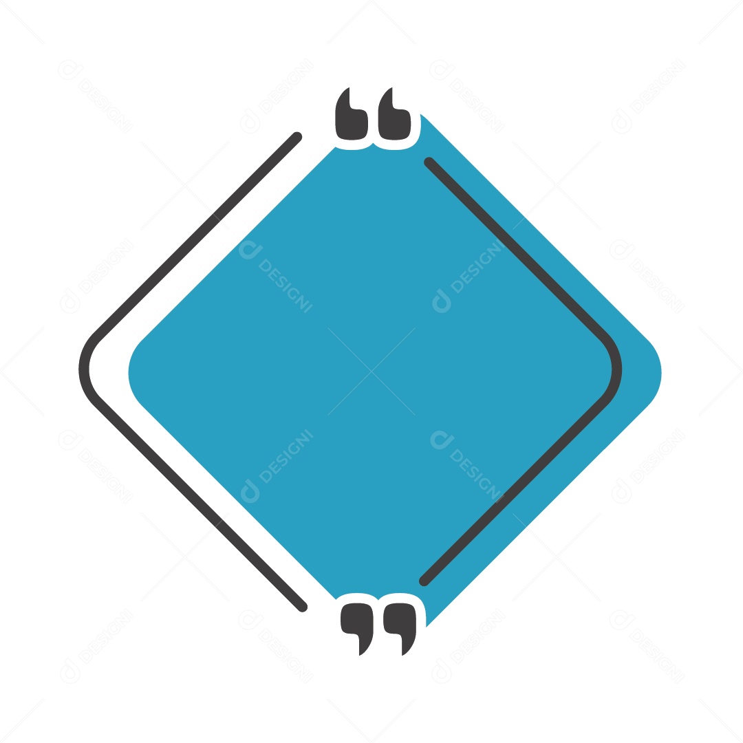 Caixa De Texto Azul Ilustração Vetor EPS