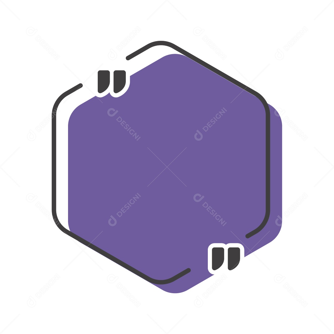 Caixa De Texto Roxo Ilustração Vetor EPS