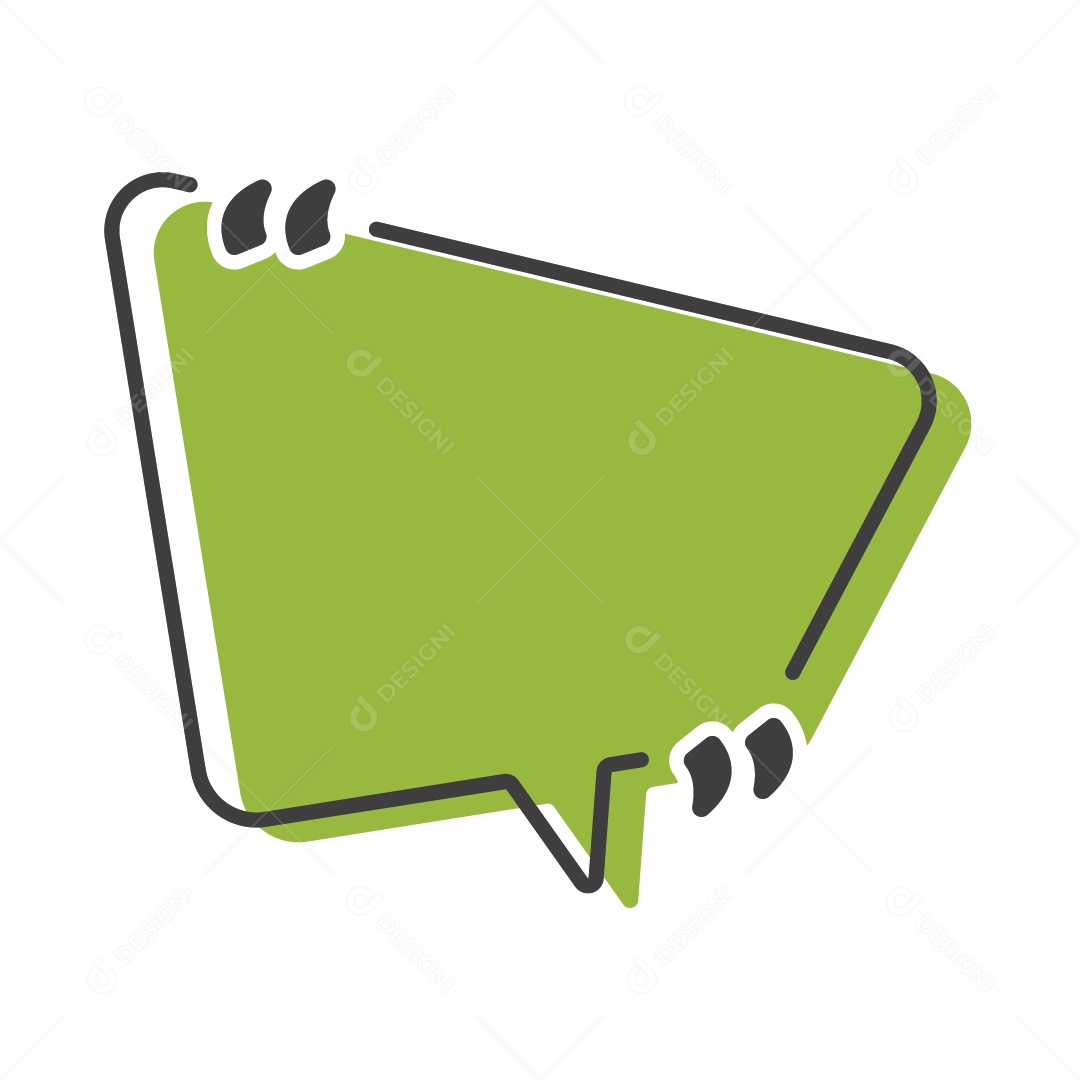 Caixa De Texto Verde Ilustração Vetor EPS