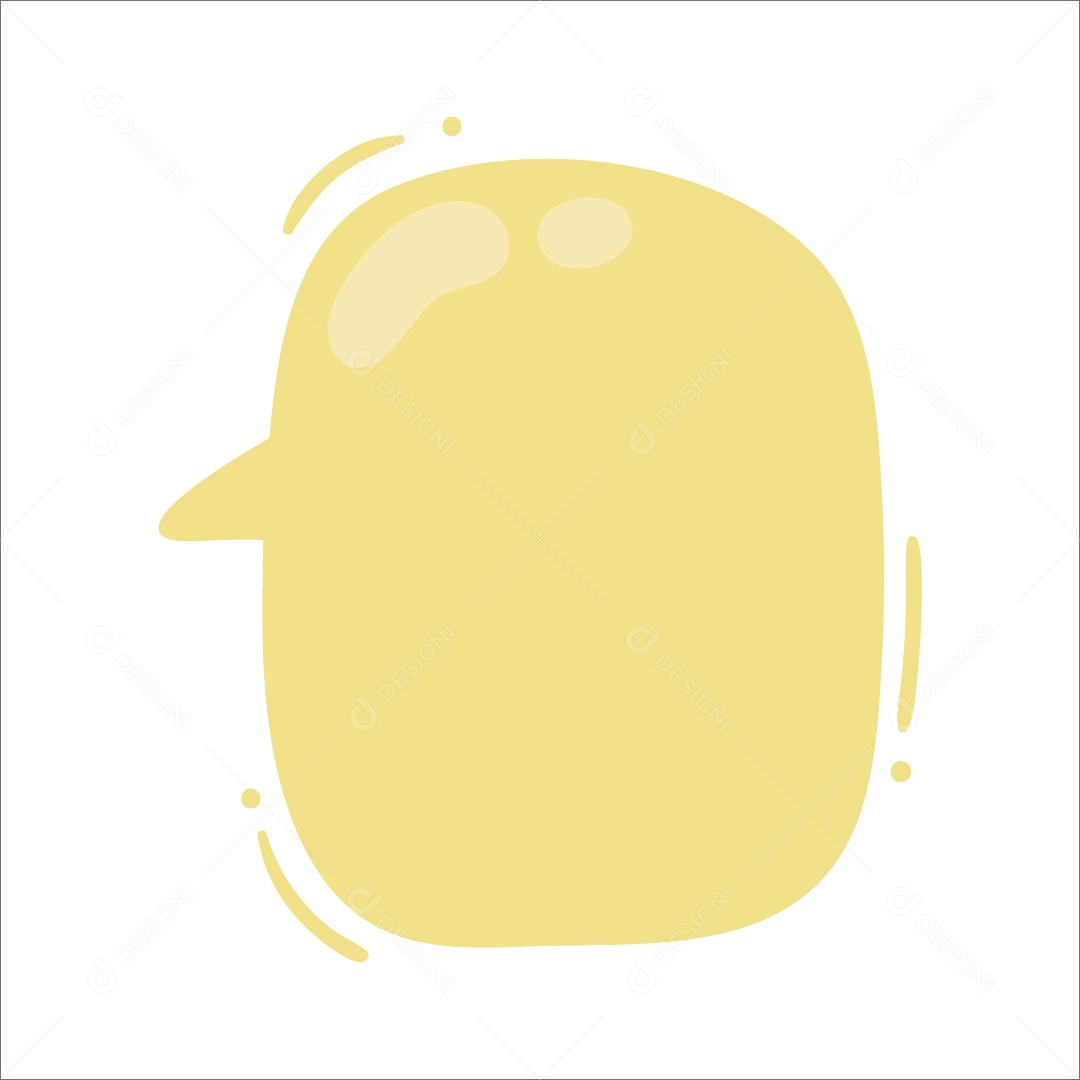 Caixa De Texto Amarelo Ilustração Vetor EPS