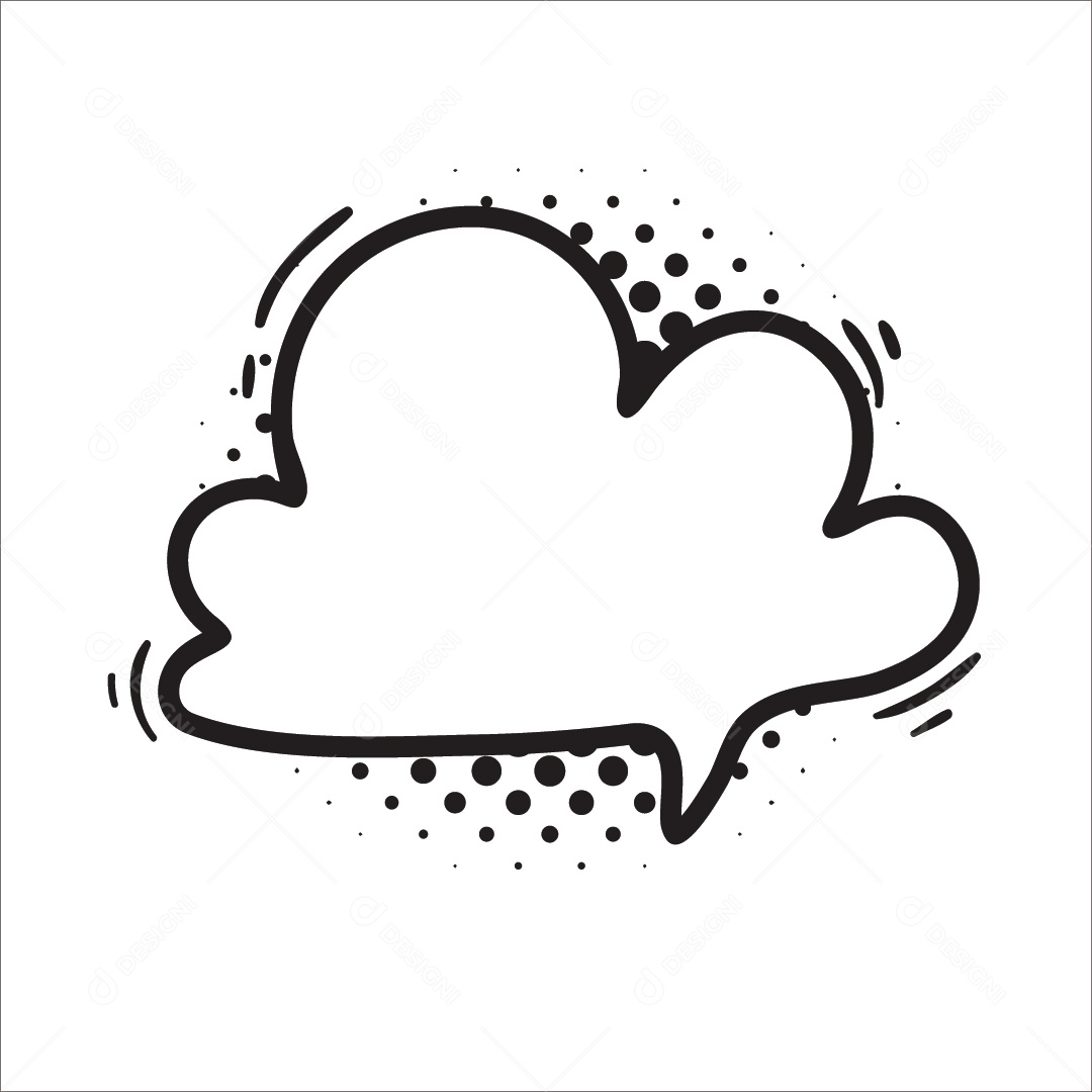 Caixa De Texto Preto e Branco Ilustração Vetor EPS