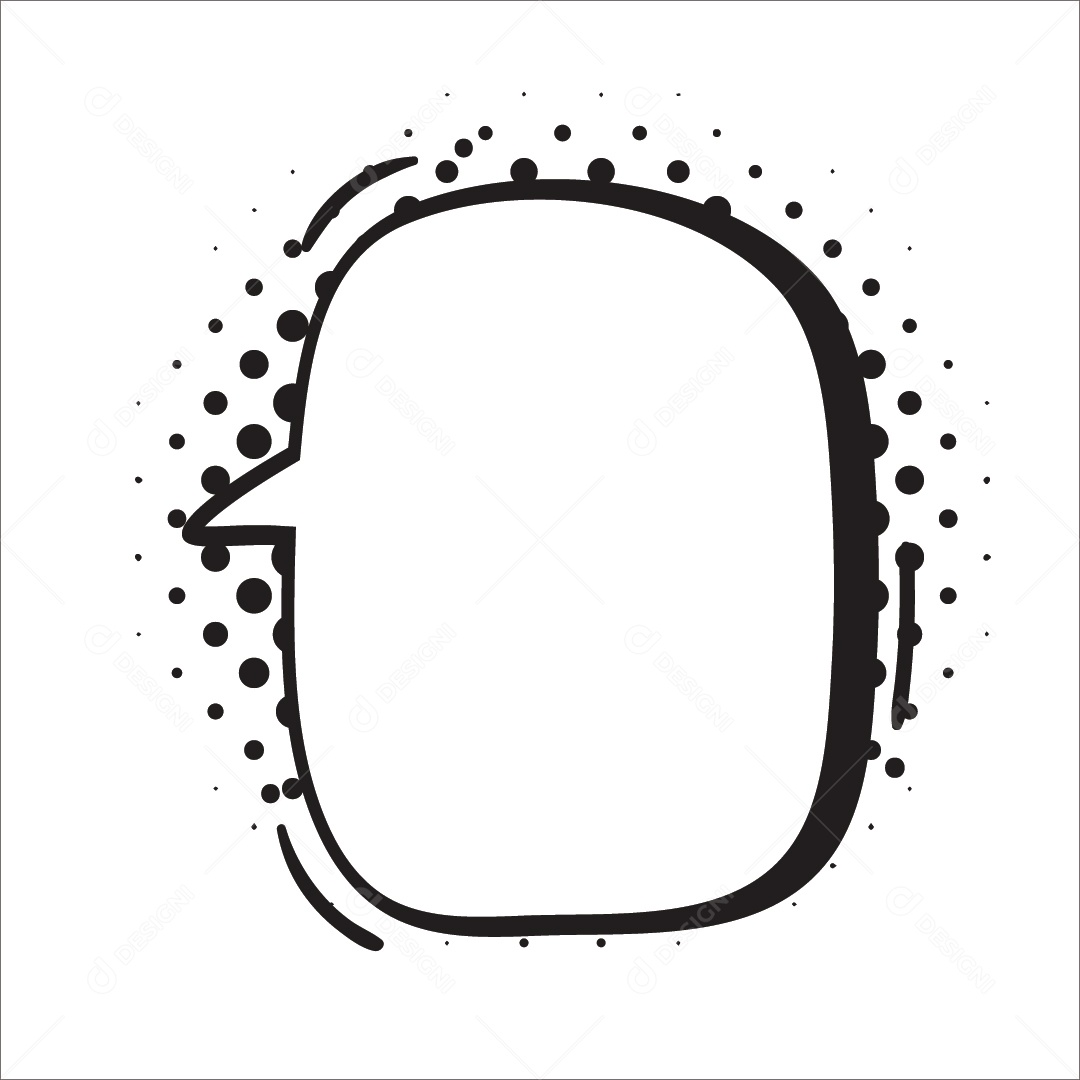 Caixa De Texto Preto e Branco Ilustração Vetor EPS