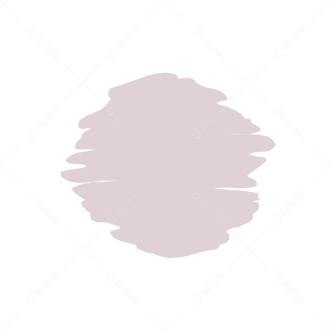 Forma de Círculo Tinta Desenhada à Mão Ilustração Vetor EPS