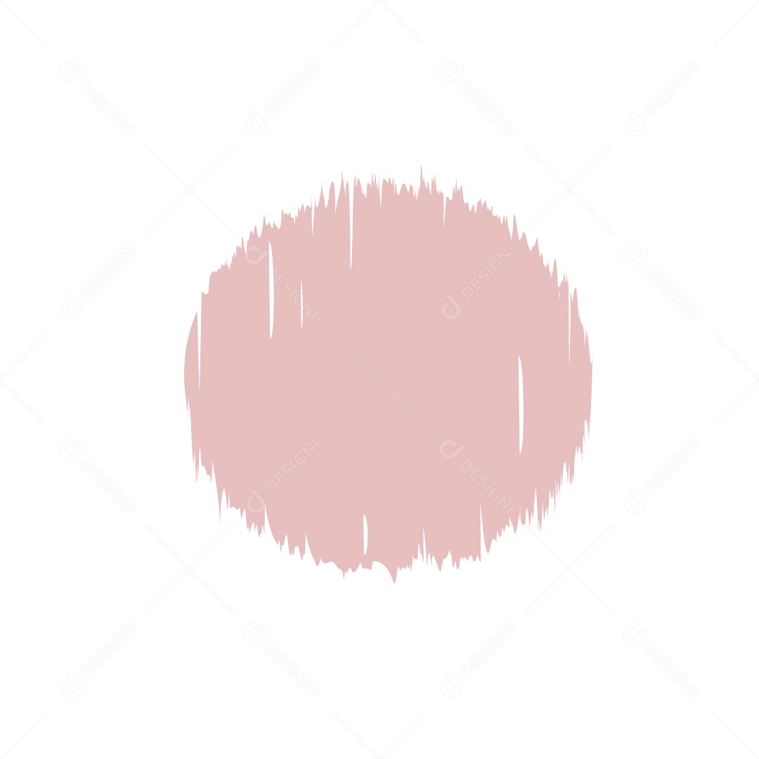 Forma de Círculo Tinta Desenhada à Mão Ilustração Vetor EPS