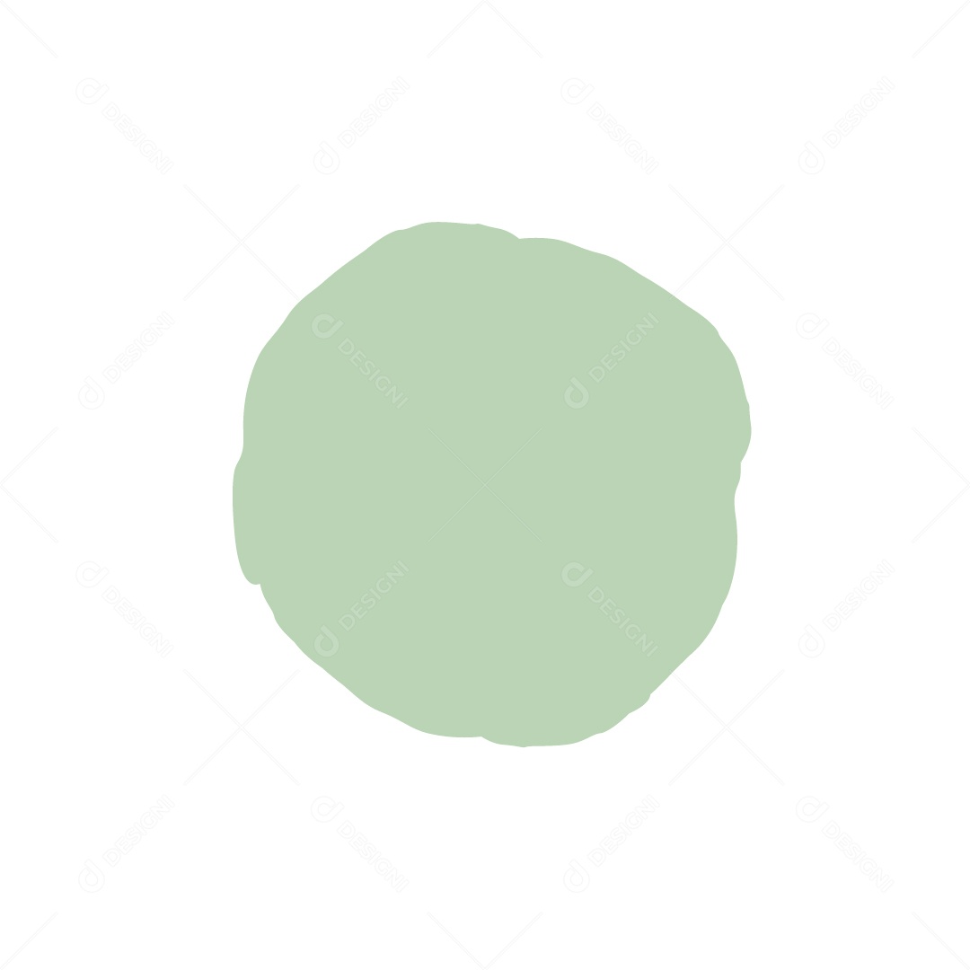 Forma de Círculo Tinta Desenhada à Mão Ilustração Vetor EPS