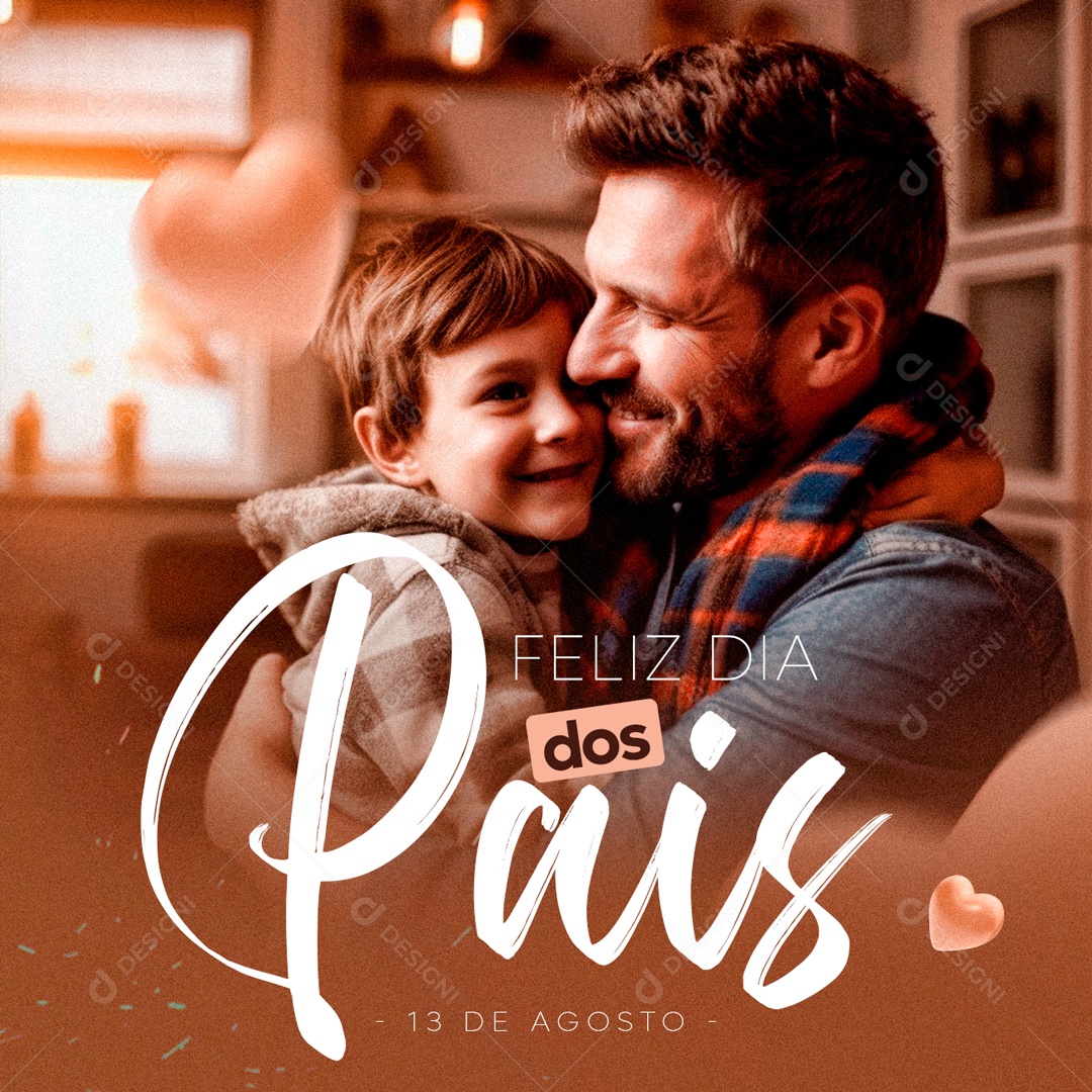 Feliz Dia dos Pais Social Media PSD Editável