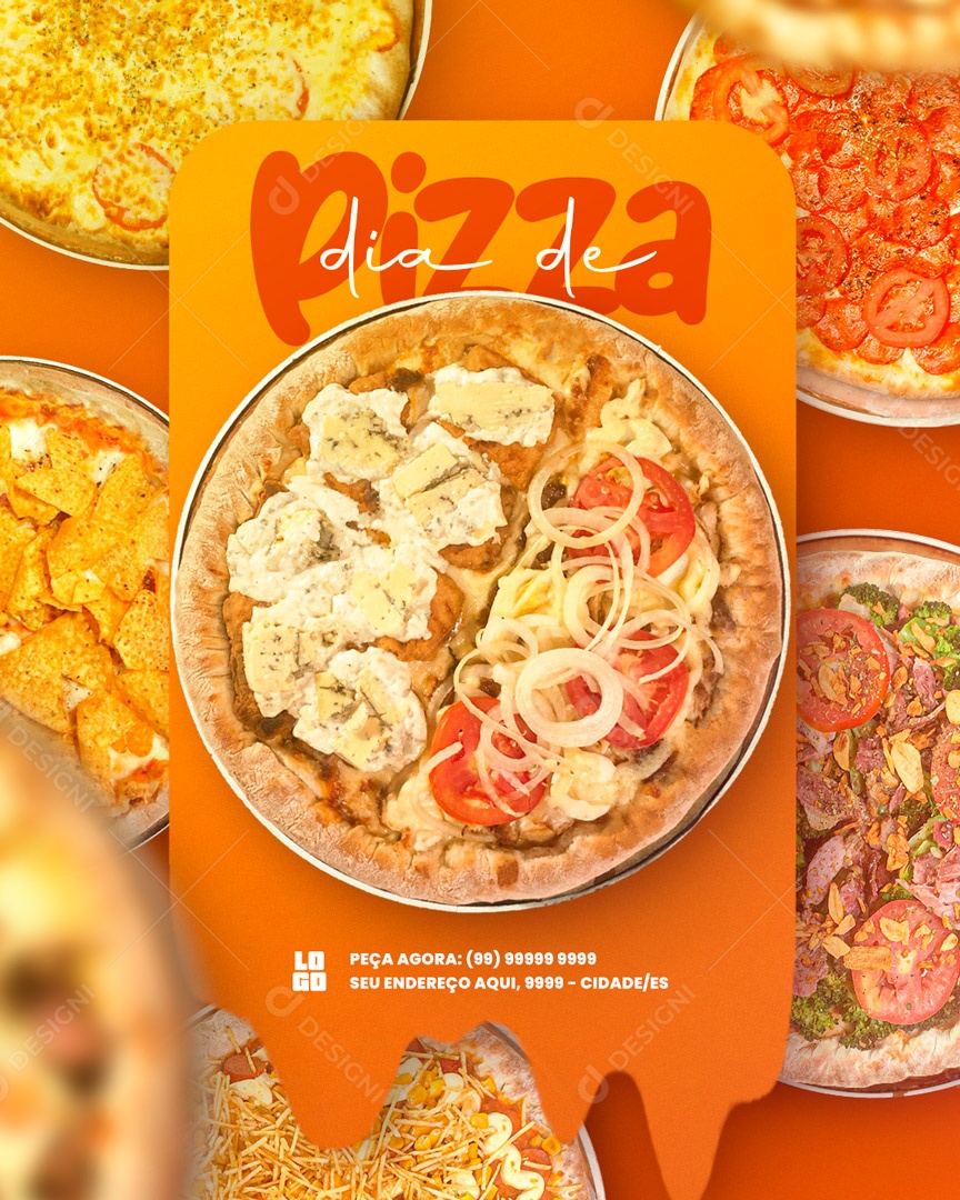 Dia da Pizza Social Media PSD Editável