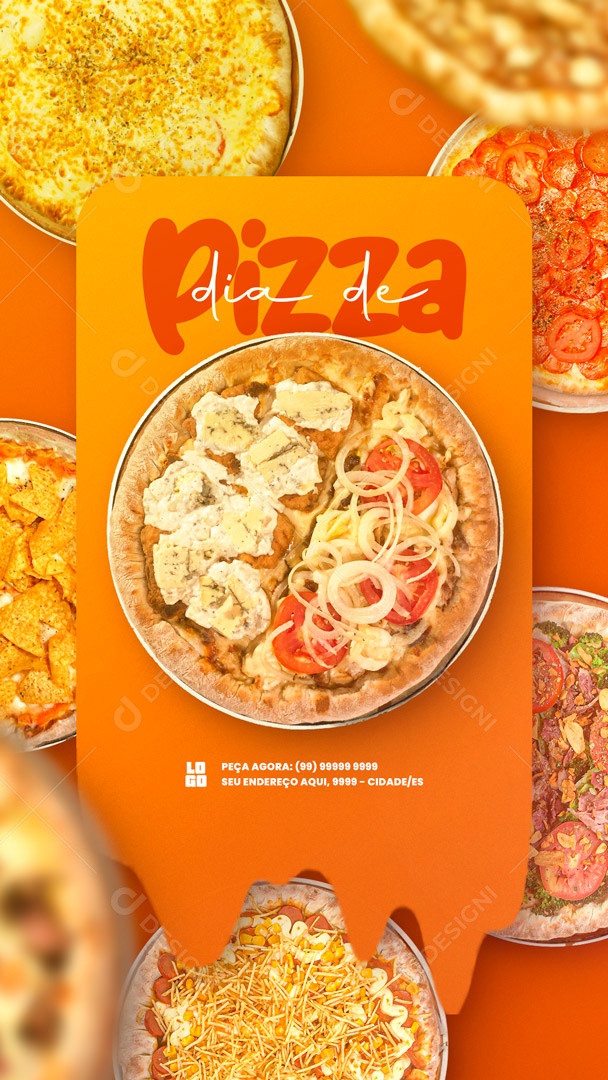 Story Dia da Pizza Social Media PSD Editável