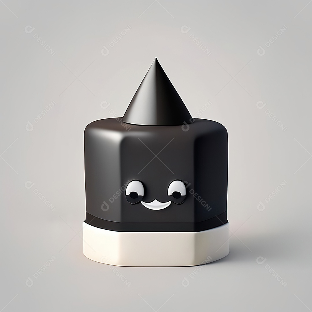 Mascote bolo minimalista