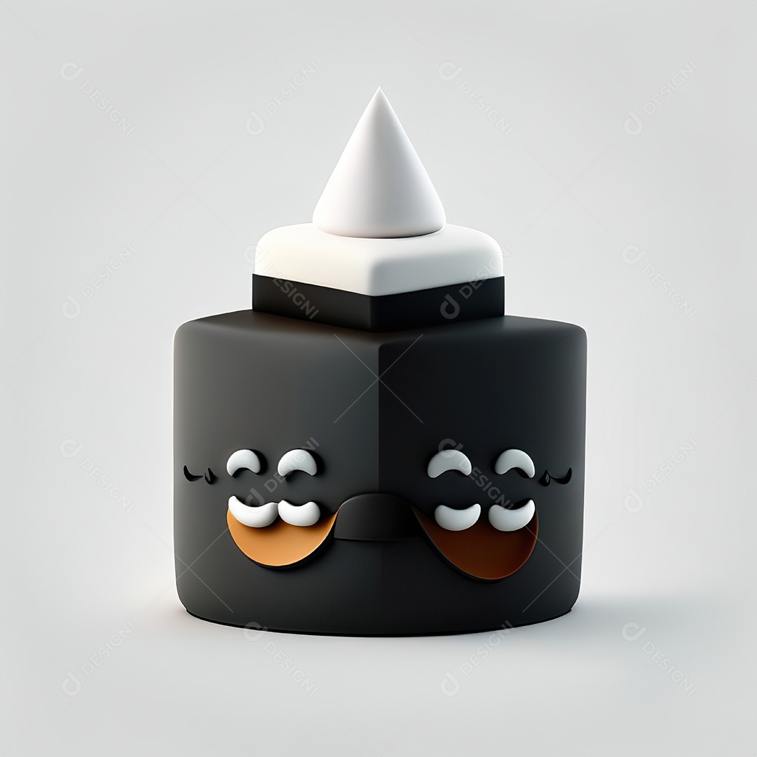 Mascote bolo minimalista