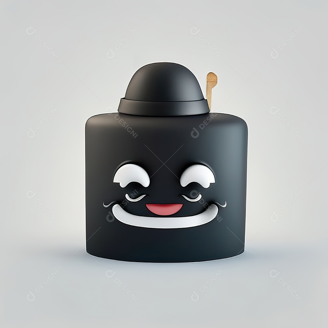 Mascote bolo minimalista