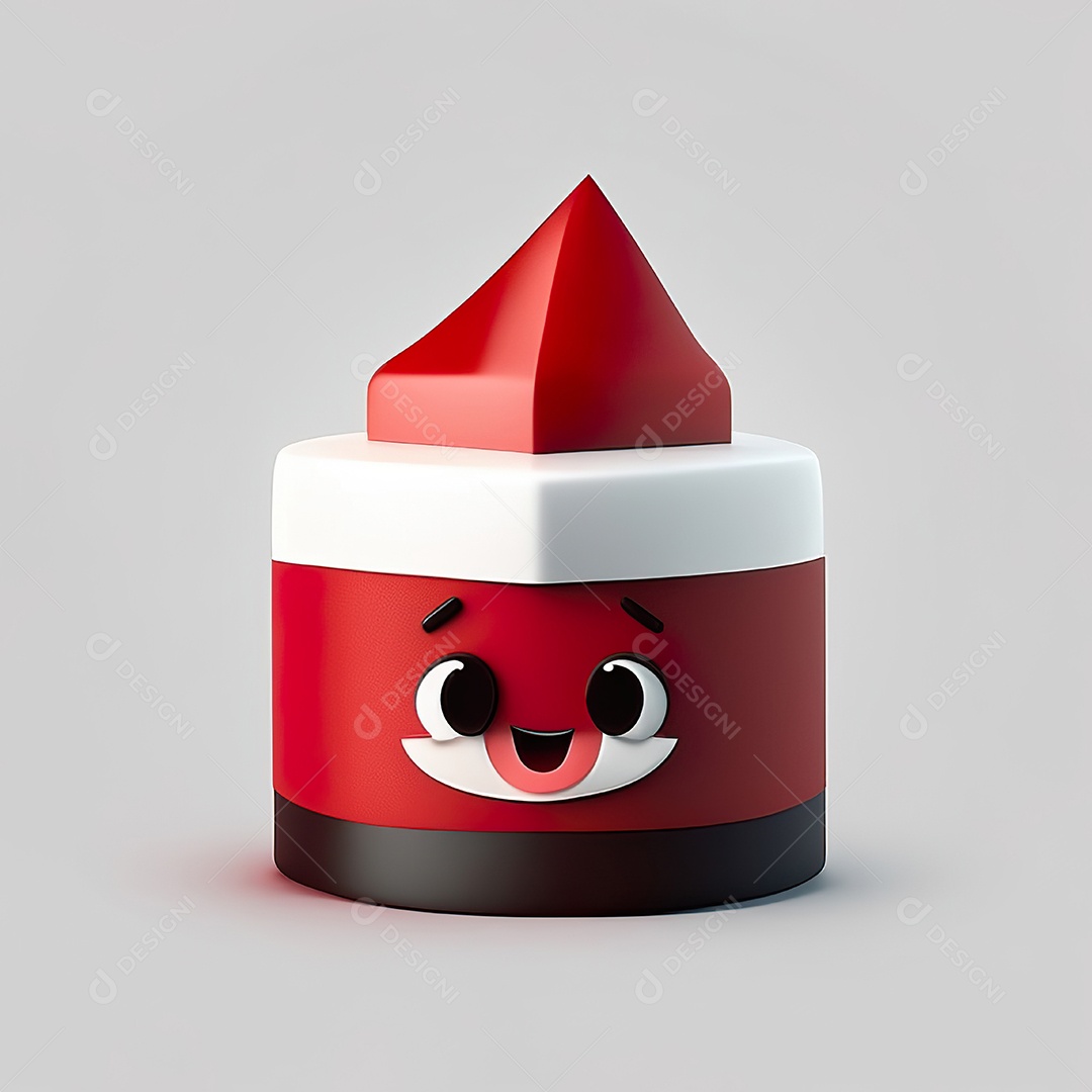 Mascote bolo minimalista