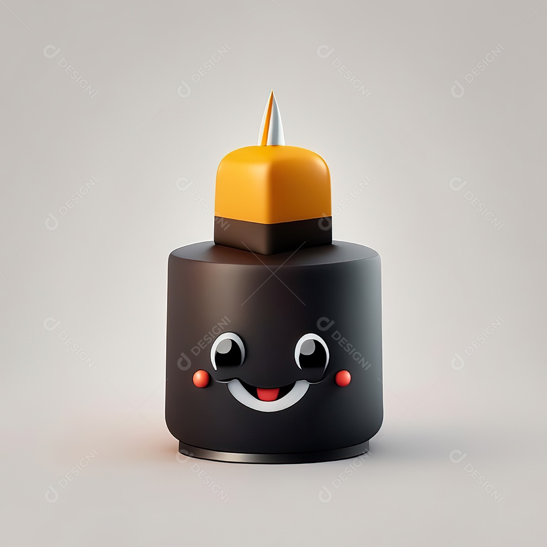 Mascote bolo minimalista