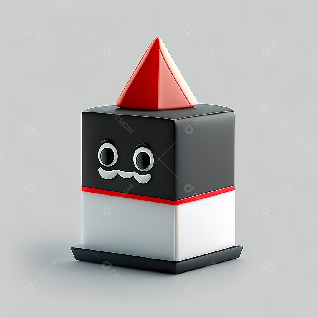 Mascote bolo minimalista