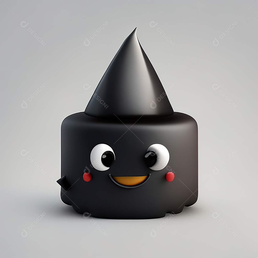 Mascote bolo minimalista