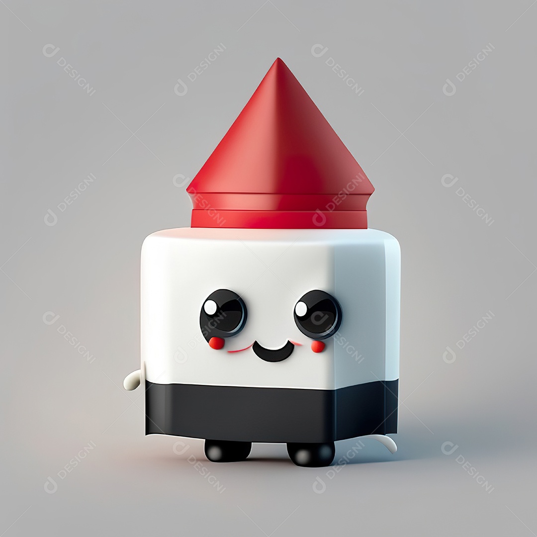 Mascote bolo minimalista