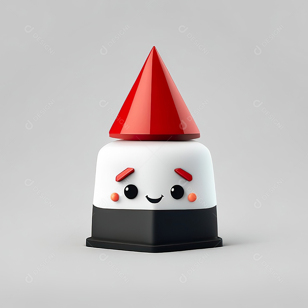 Mascote bolo minimalista