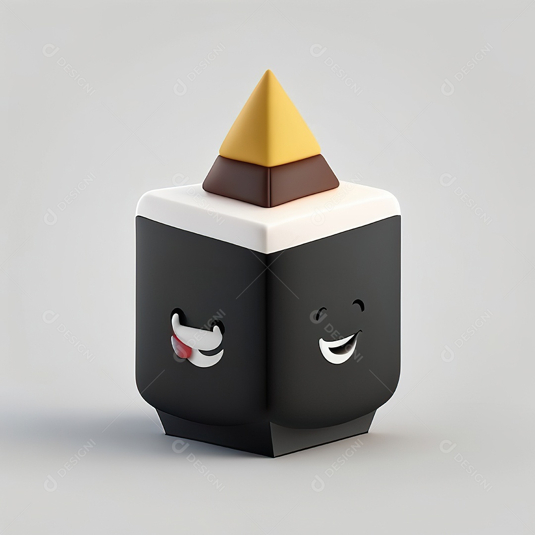 Mascote bolo minimalista