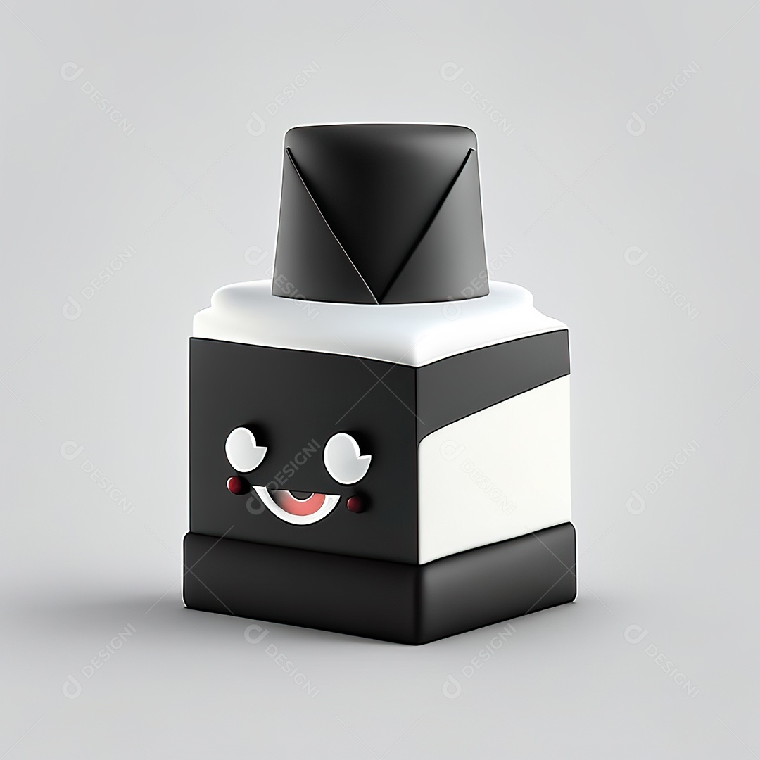 Mascote bolo minimalista