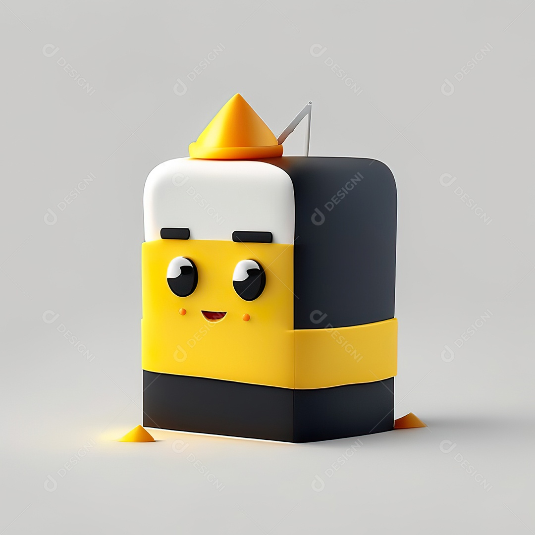 Mascote bolo minimalista