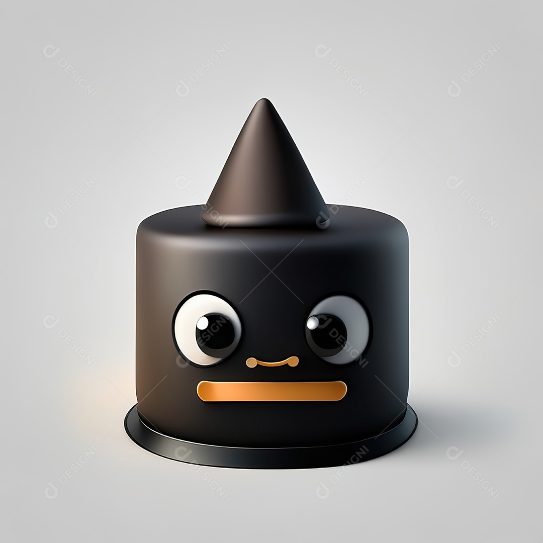 Mascote bolo minimalista