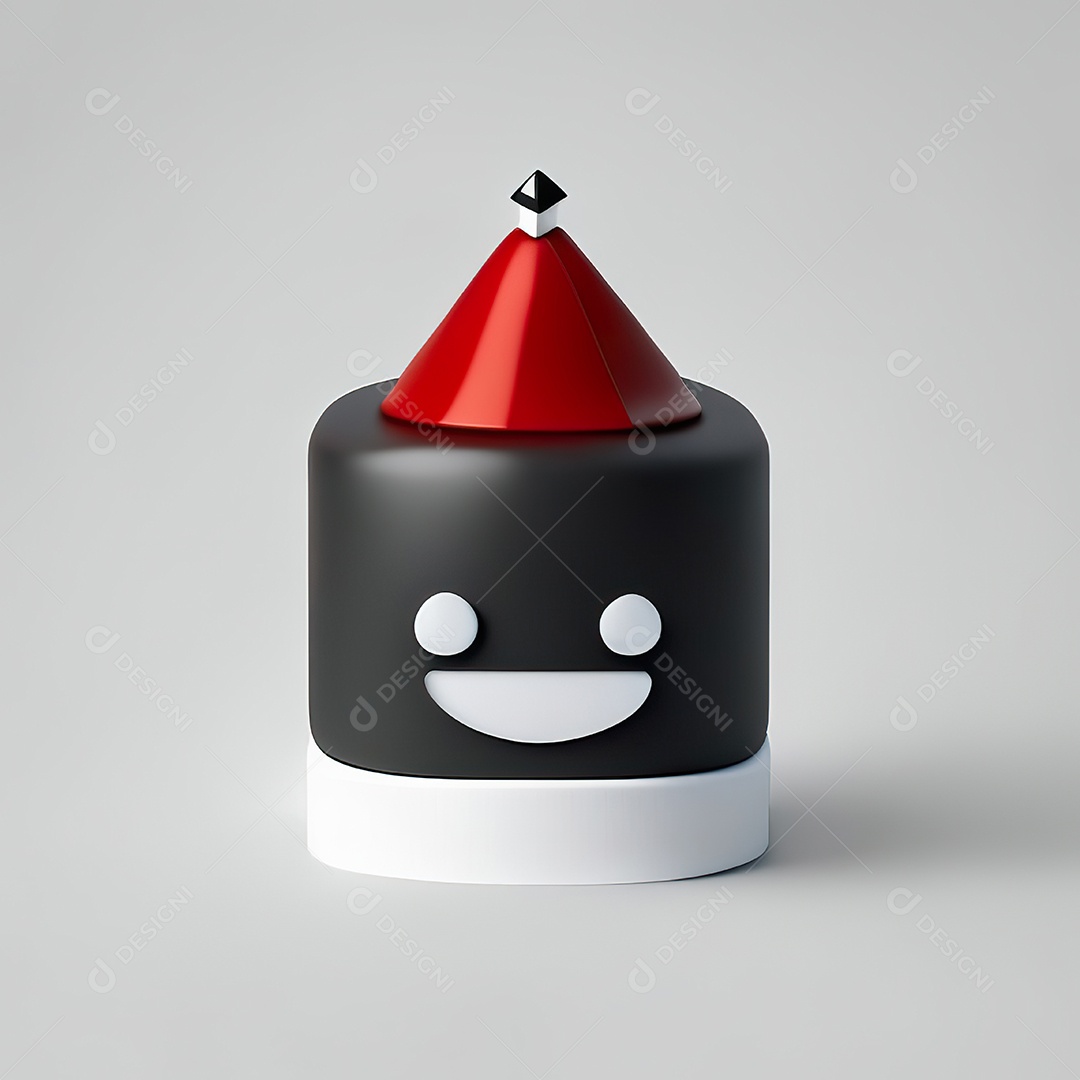 Mascote bolo minimalista