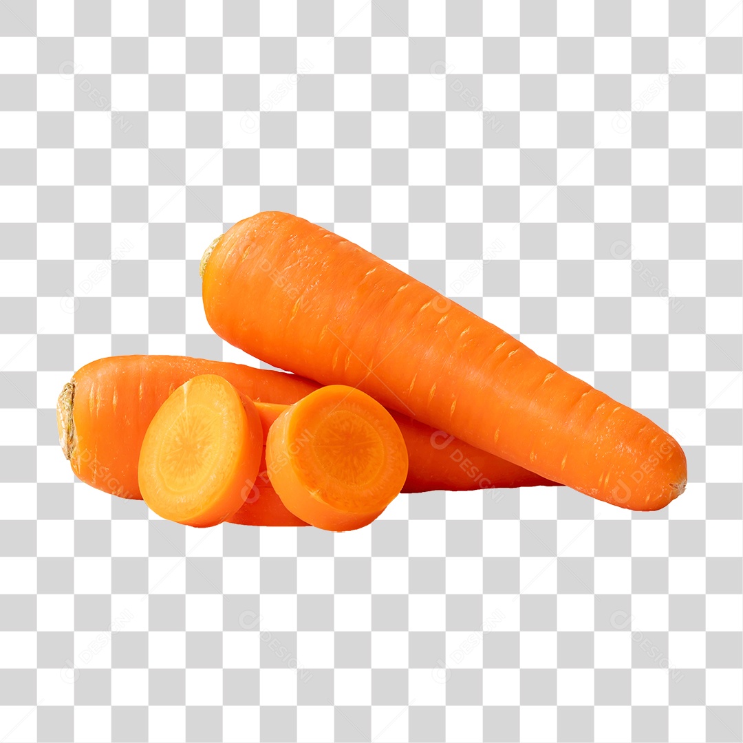 Cenoura Cortada em Rodelas PNG Transparente