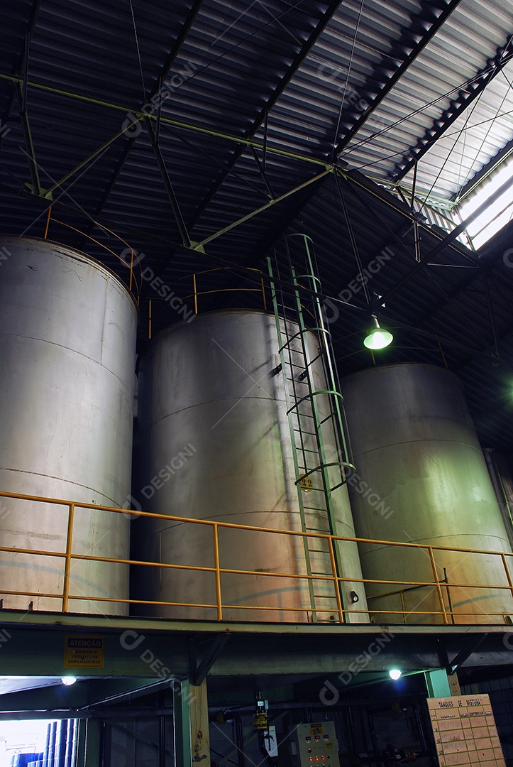 Tanques de água inoxidável para processos de produção