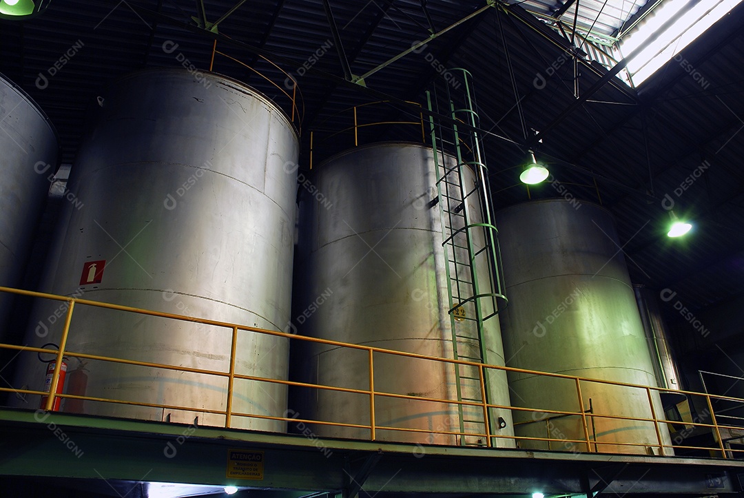 Tanques de água inoxidável para processos de produção