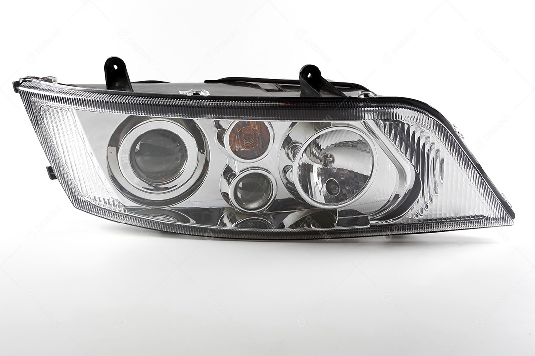 Detalhes farol de um carro