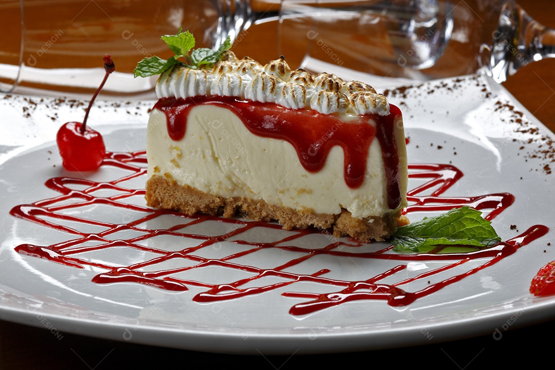 Deliciosa cheesecake de frutas vermelhas