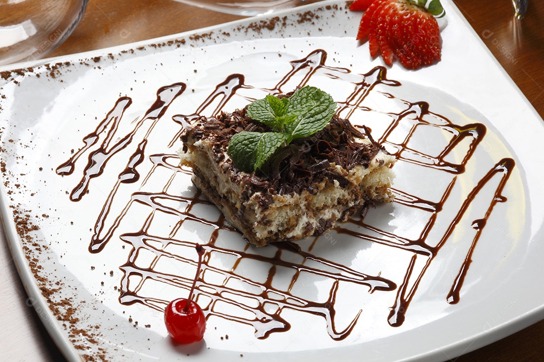 Deliciosa sobremesa de tiramisú