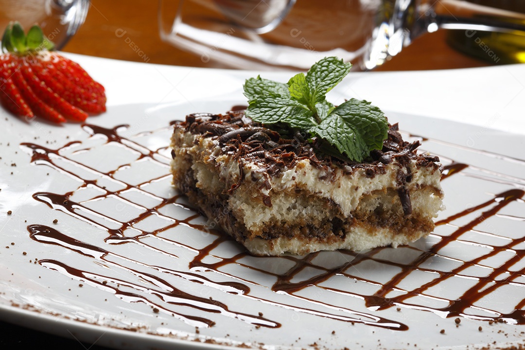 Deliciosa sobremesa de tiramisú